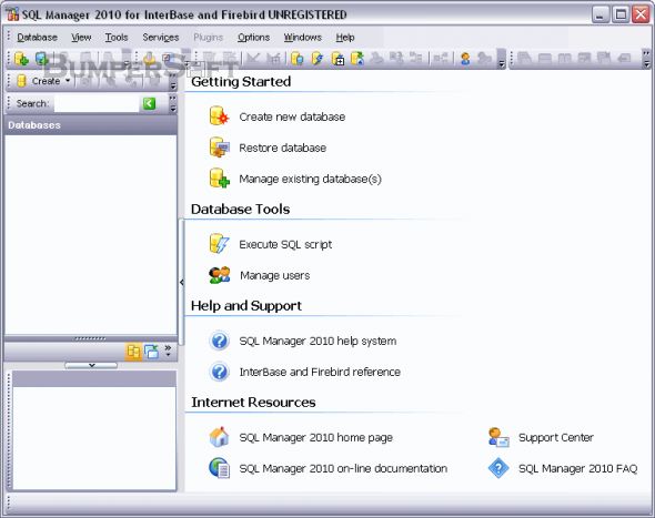SQL Manager for InterBase and Firebird Freeware Screenshot