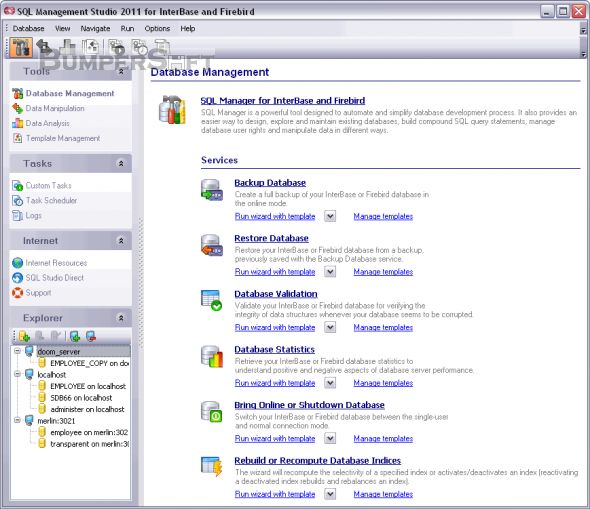 SQL Management Studio for InterBase and Firebird Screenshot