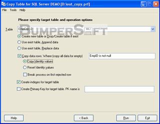 Copy Table for SQL Server Screenshot