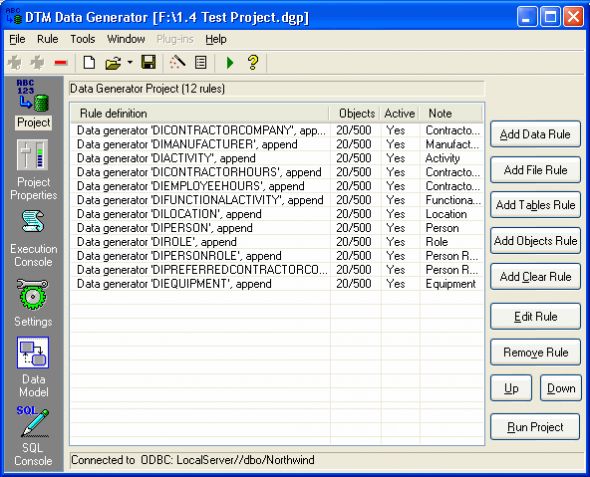 DTM Data Generator Screenshot
