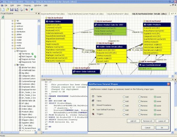 SQL Diagrams Screenshot