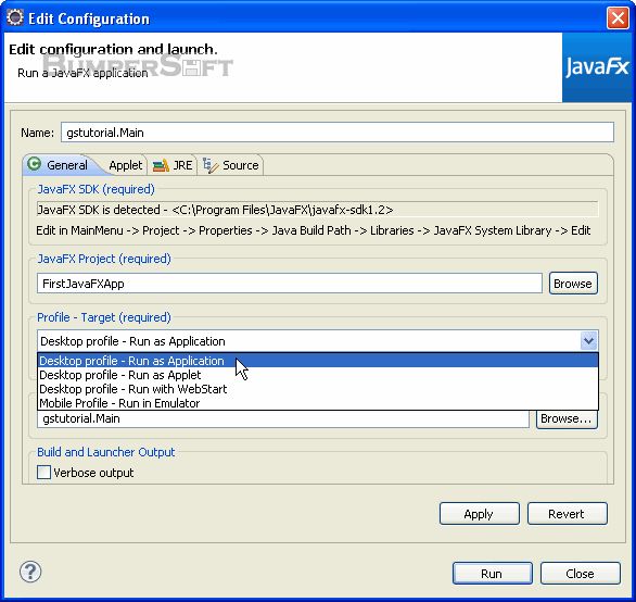 JavaFX SDK Screenshot