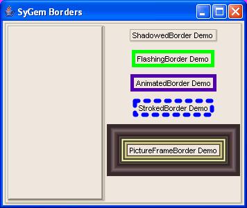 Swing Borders Screenshot