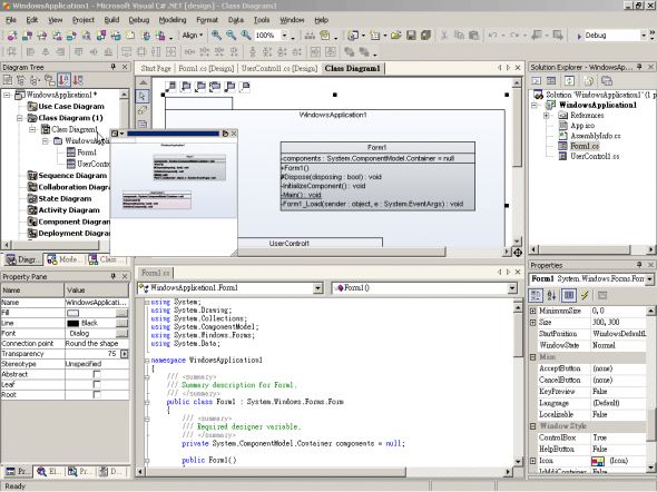 Visual Paradigm Smart Development Environment (Visual Studio Edition) Screenshot