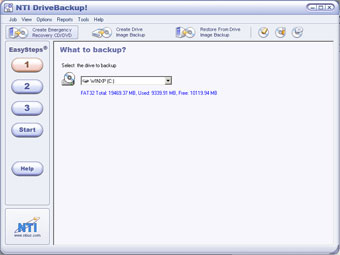 NTI Drive Backup! Screenshot
