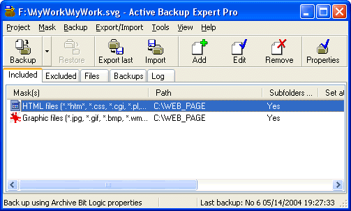 Active Backup Expert Pro Screenshot
