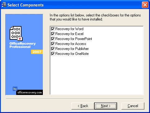 OfficeRecovery Professional Screenshot