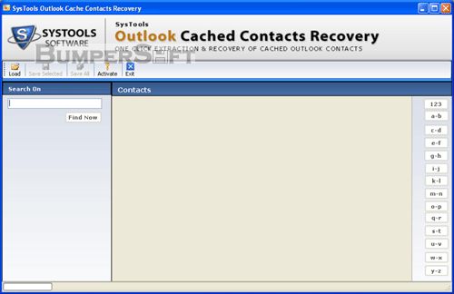 SysTools Outlook Cached Contacts Recovery Screenshot