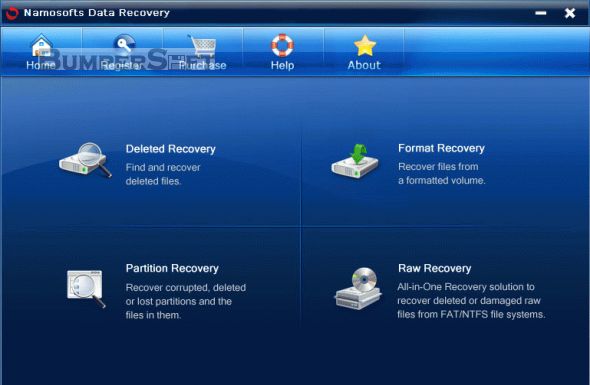 Namosofts Data Recovery Screenshot