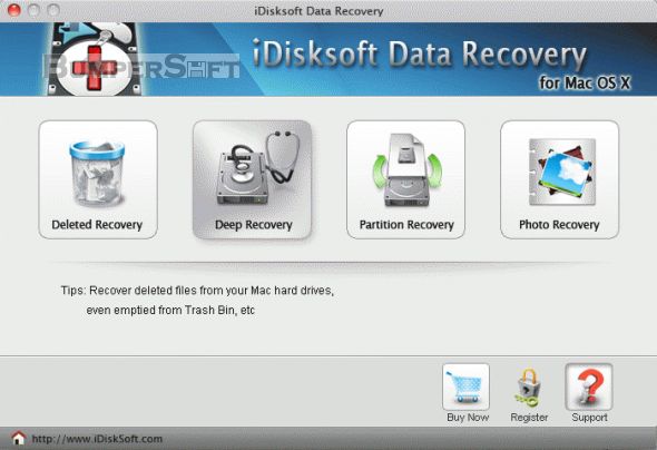 iDisksoft Data Recovery for Mac Screenshot