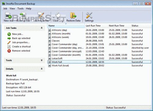 Insofta Document Backup Screenshot