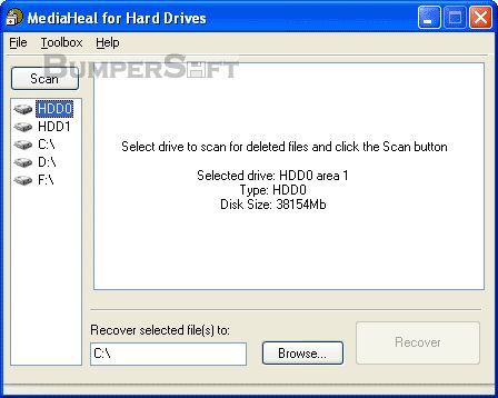 MediaHeal for Hard Drives Screenshot