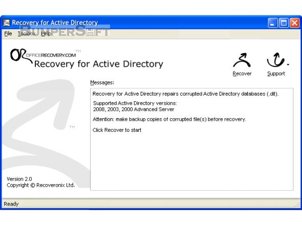 Recovery for Active Directory Screenshot