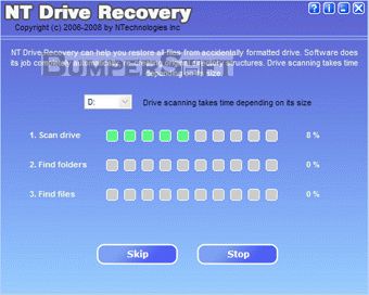 NT Drive Recovery Screenshot
