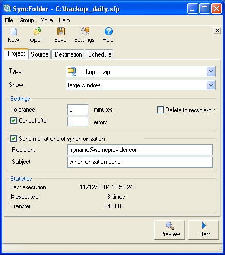 SyncFolder Screenshot