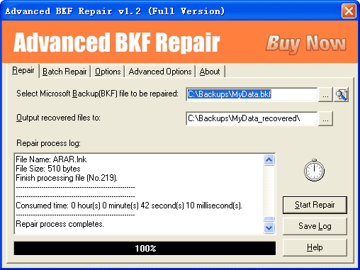 Advanced BKF Repair Screenshot