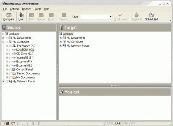 Backup2007 Synchronizer Screenshot