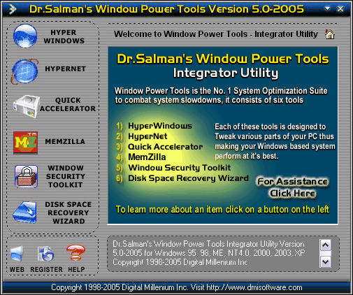Dr.Salman's Window Power Tools Screenshot