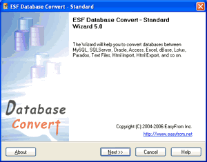ESF Database Convert Screenshot