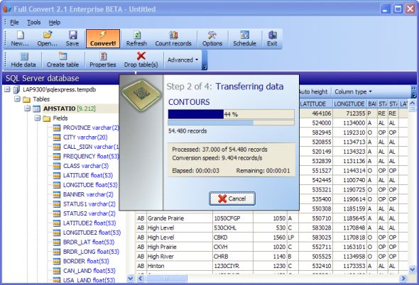 Full Convert Access Edition Screenshot