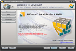 DBConvert for FoxPro & MySQL Screenshot