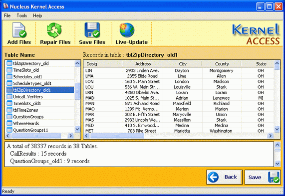 Nucleus Kernel Access Screenshot