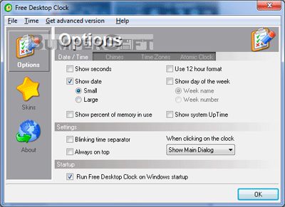 Free Desktop Clock Screenshot