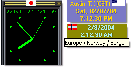 WorldTime Clock Screenshot