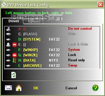 DVD Device Lock Screenshot