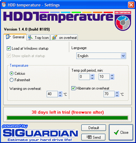 HDD Temperature Screenshot