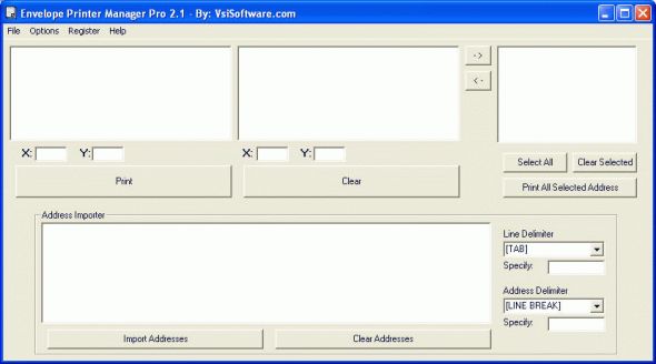 Envelope Printer Manager Pro Screenshot