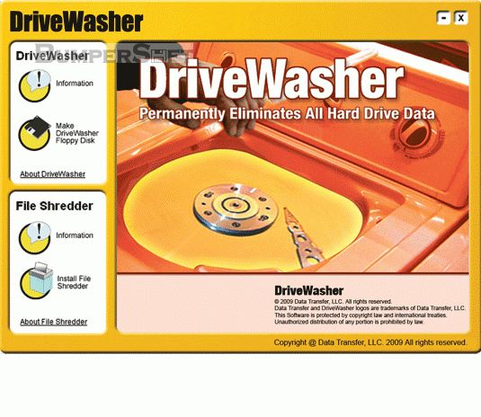 DriveWasher Screenshot