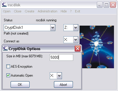 CryptDisk RscDisk Screenshot