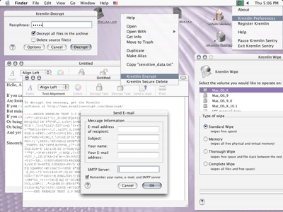 Kremlin Encrypt (for Mac OS) Screenshot