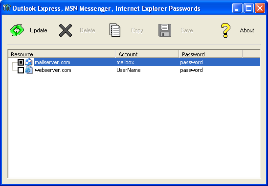OEM Password Recovery Screenshot