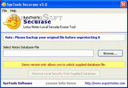 SysTools Securase Screenshot