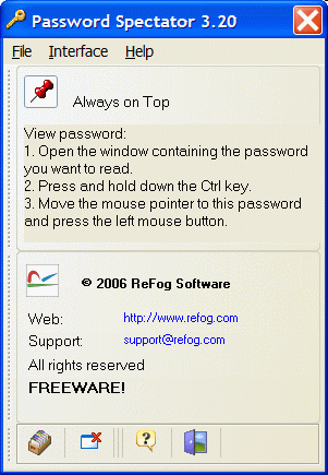 Password Spectator Pro Screenshot