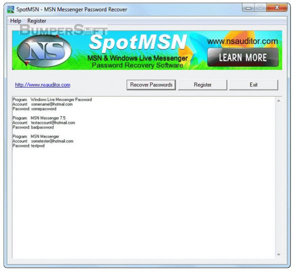 SpotMSN Screenshot