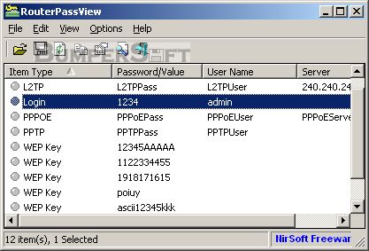 RouterPassView Screenshot