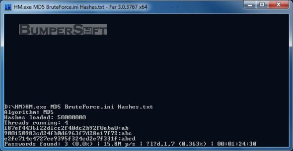 Hash Manager (HM) Screenshot
