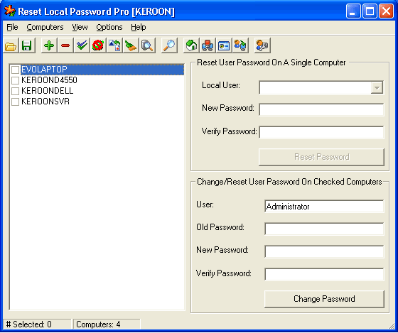 Reset Local Password Pro Screenshot