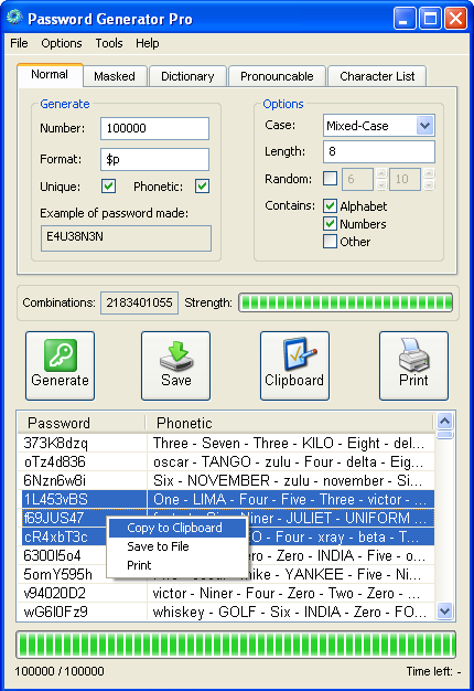 Password Generator Pro Screenshot