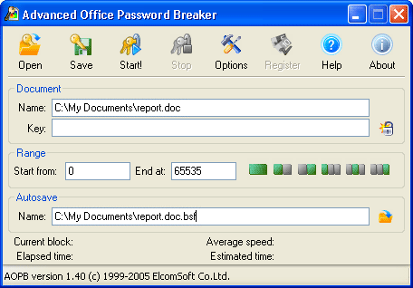 Advanced Office Password Breaker Screenshot