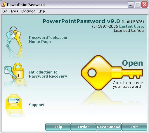 PowerPoint Password Screenshot