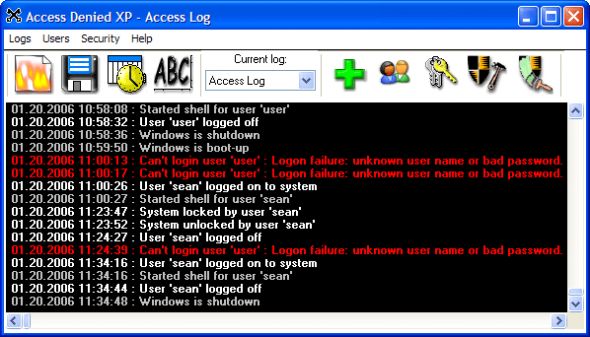 Access Denied XP Screenshot