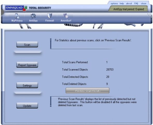 Omniquad Total Security Suite Screenshot
