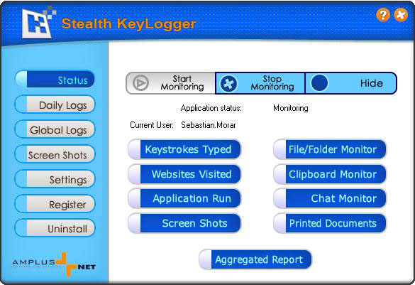 Stealth KeyLogger Screenshot
