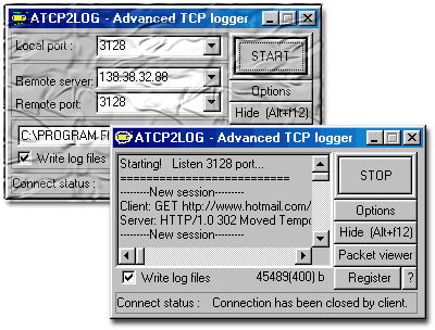 Advanced TCP Logger Screenshot