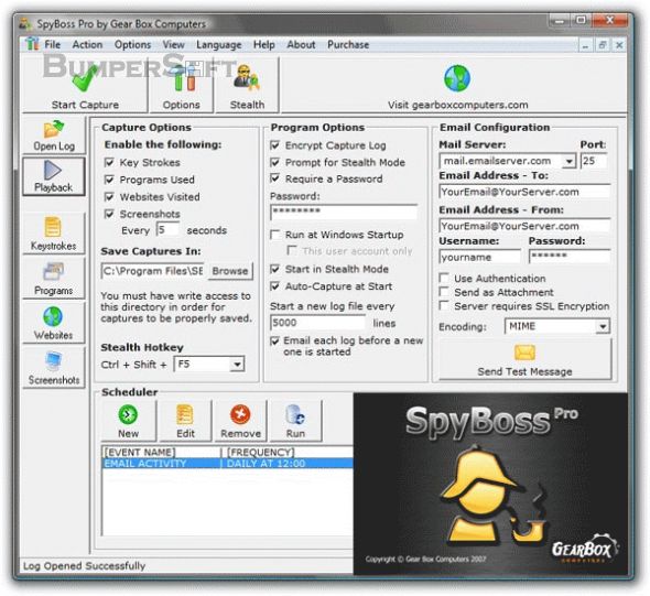 SpyBoss Pro Screenshot