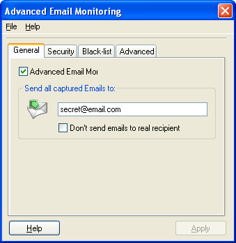 Advanced Email Monitoring Screenshot